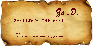 Zsellér Dániel névjegykártya